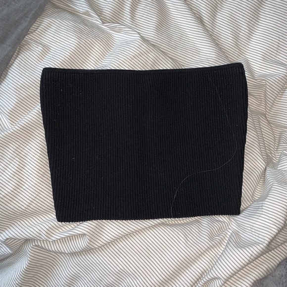 BABATON ICONIC KNIT TUBE TOP BLACK SMALL - Picture 2 of 3